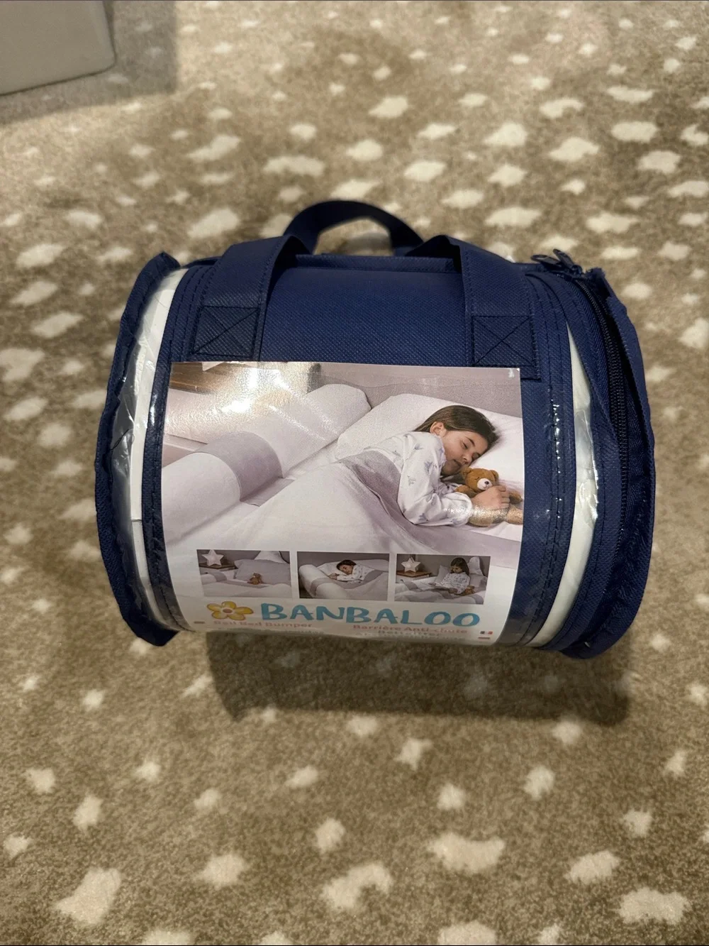 Baby/Toddler Bed Bumper in White. NWT